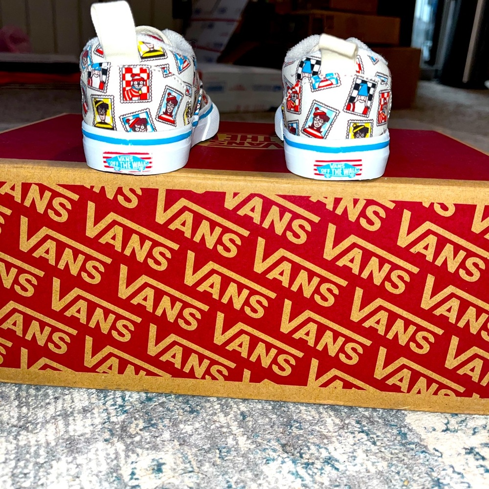 **SOLD** Vans X Waldo Collaboration (White/Multi-color), TD Size 6.5C - $30 - Picture 10 of 12